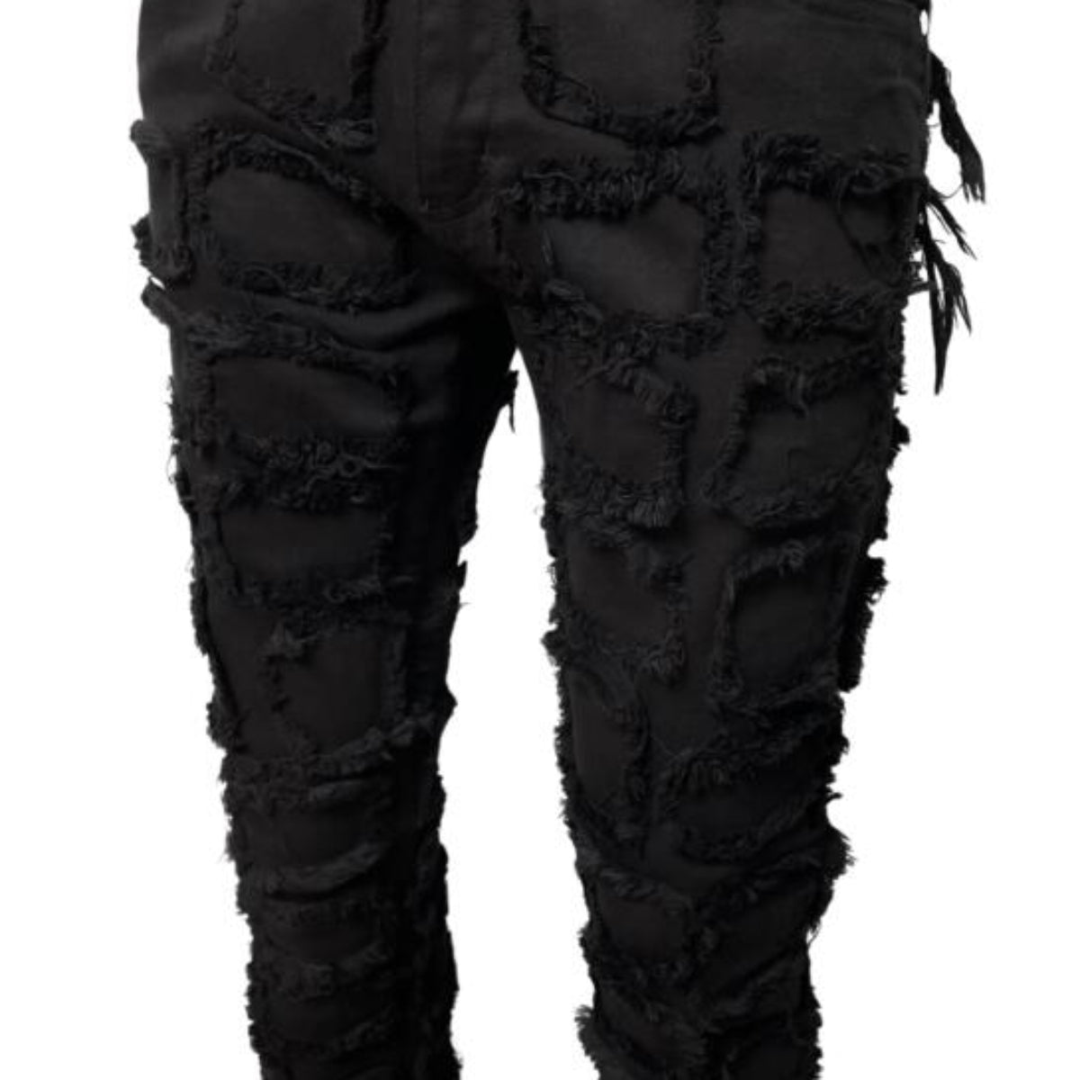 Vicious denim stack pants