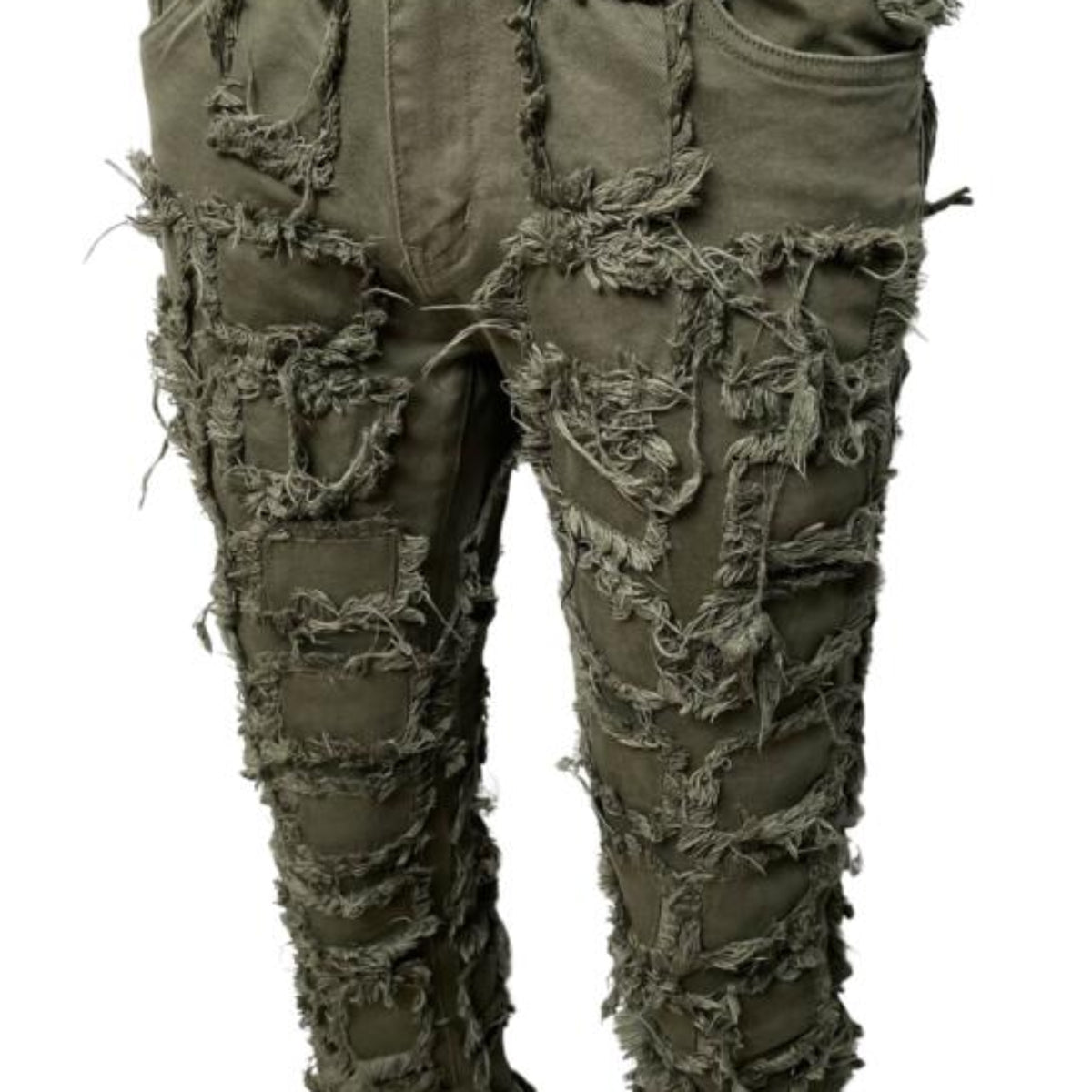 Vicious denim stack pants