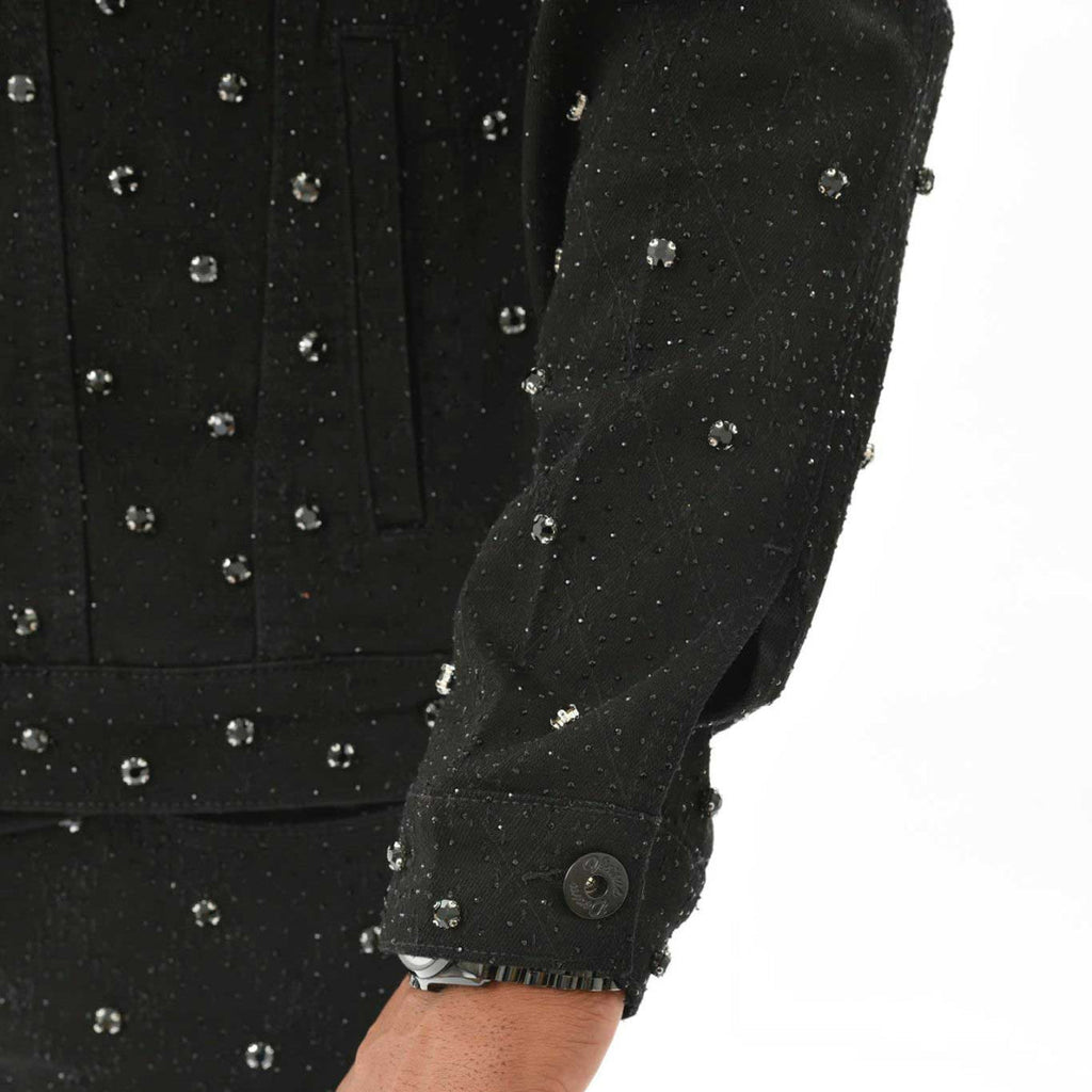 Embellished jean jacket