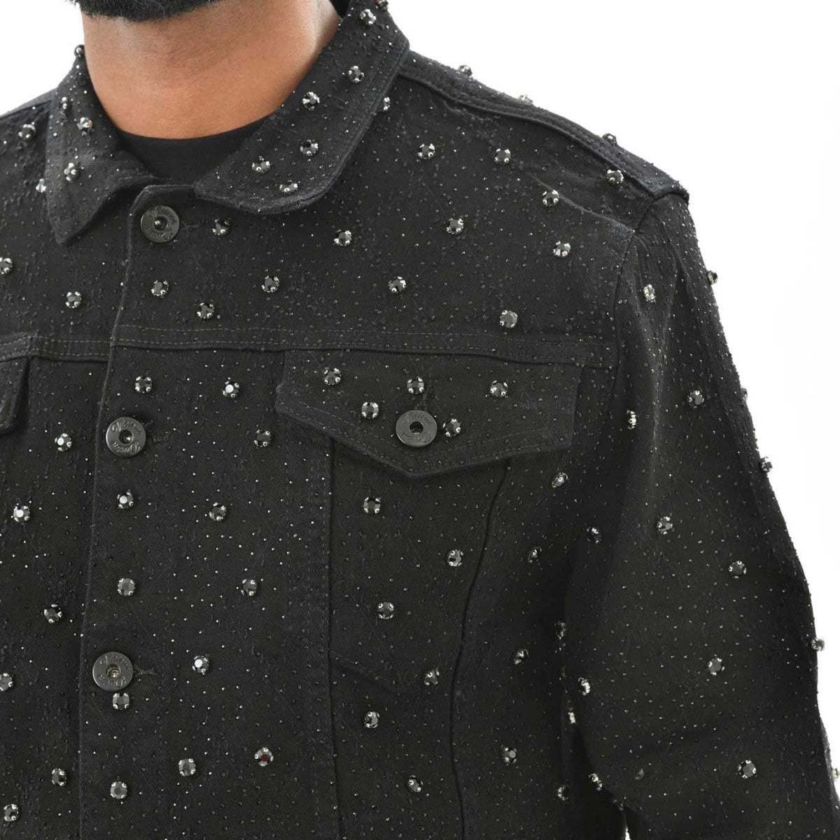 Embellished jean jacket