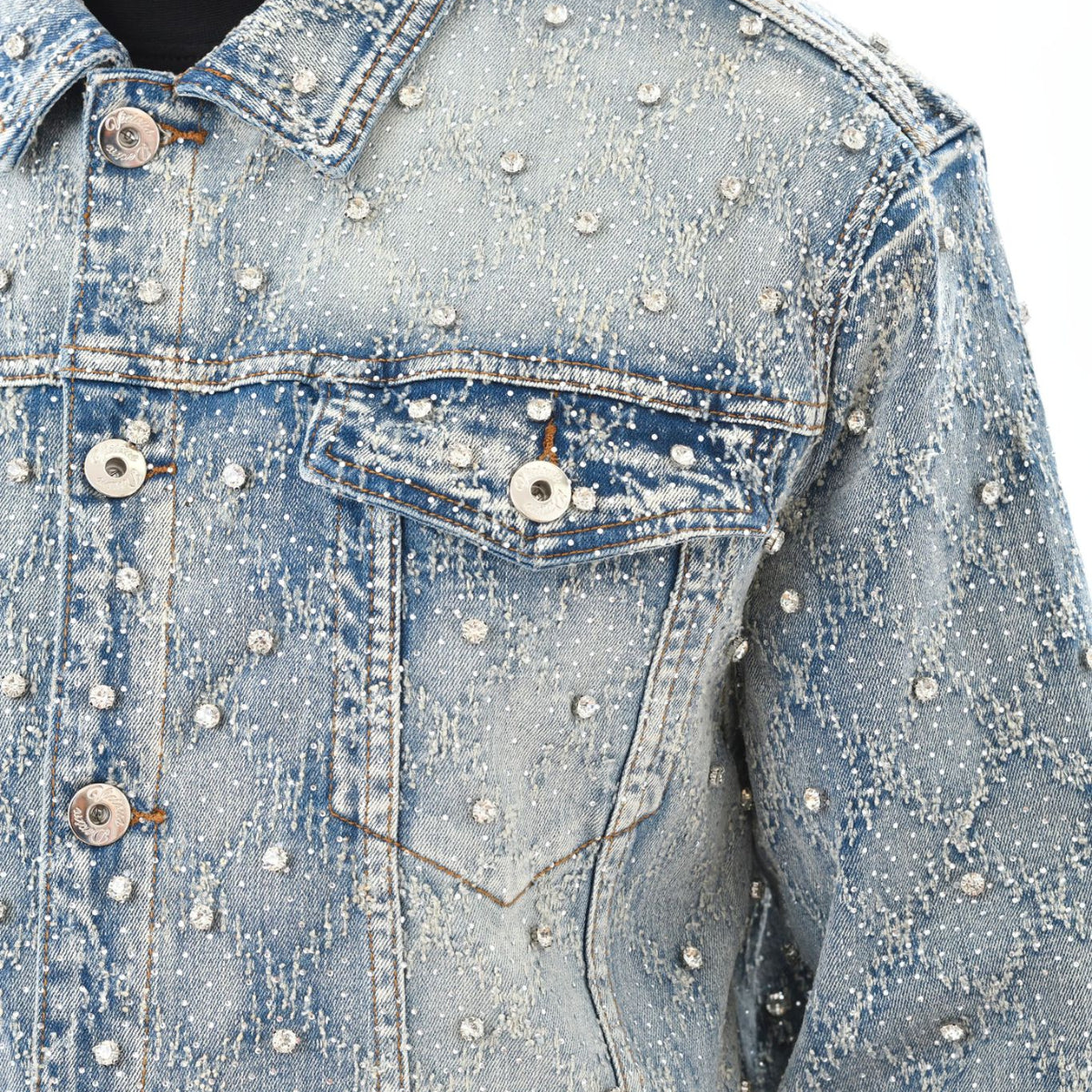 Embellished jean jacket
