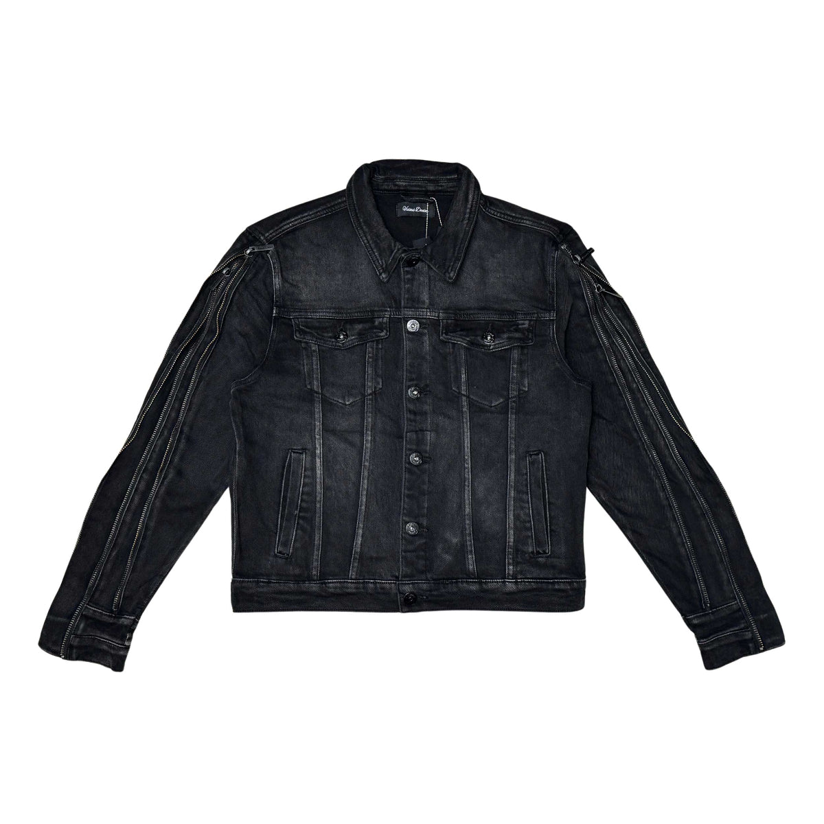Denim jacket / multi zippers