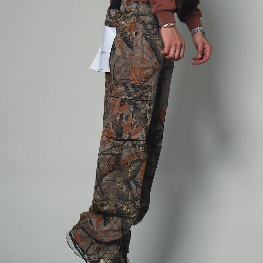 Brush camo baggy fit denim