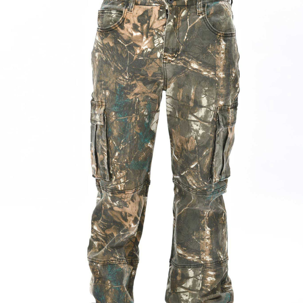 Brush camo baggy fit denim