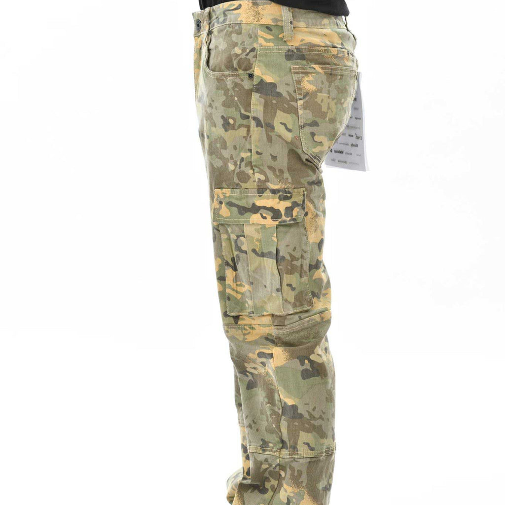 Woodland camo baggy fit denim