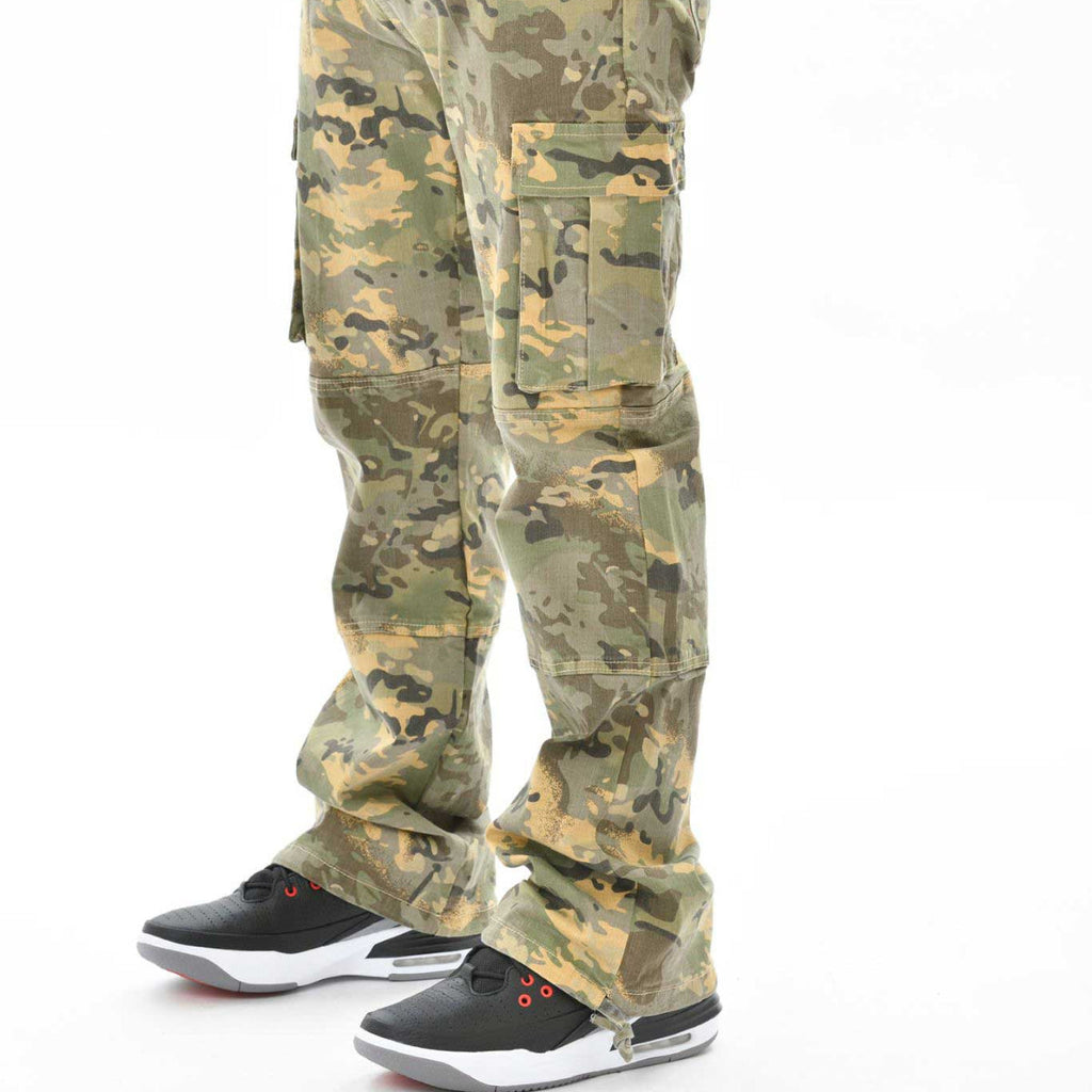 Woodland camo baggy fit denim