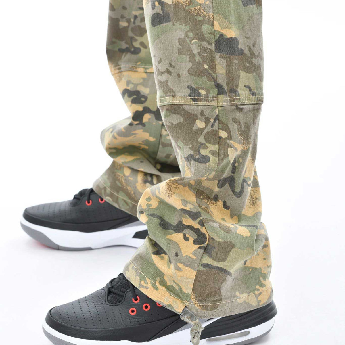 Woodland camo baggy fit denim