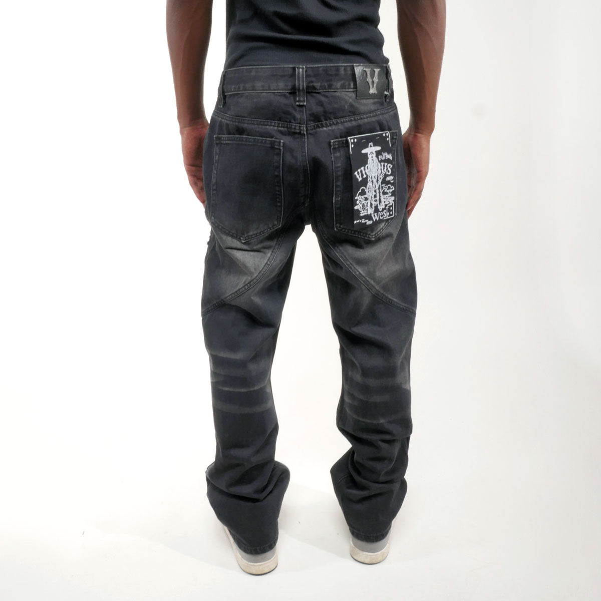 Vortex Stacked Grommet Denim Pant – Stacked Denim Pants & Grommet Jeans Men