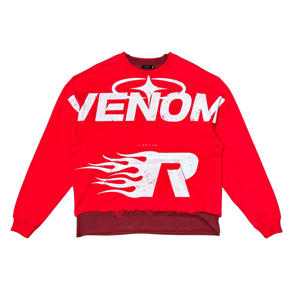 Venom cropped crew/tee 2pc combo
