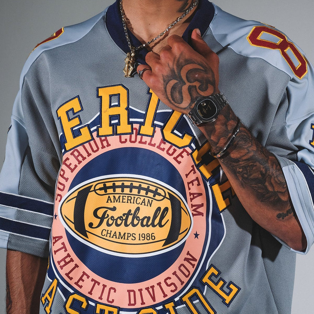 Patchwork jersey short